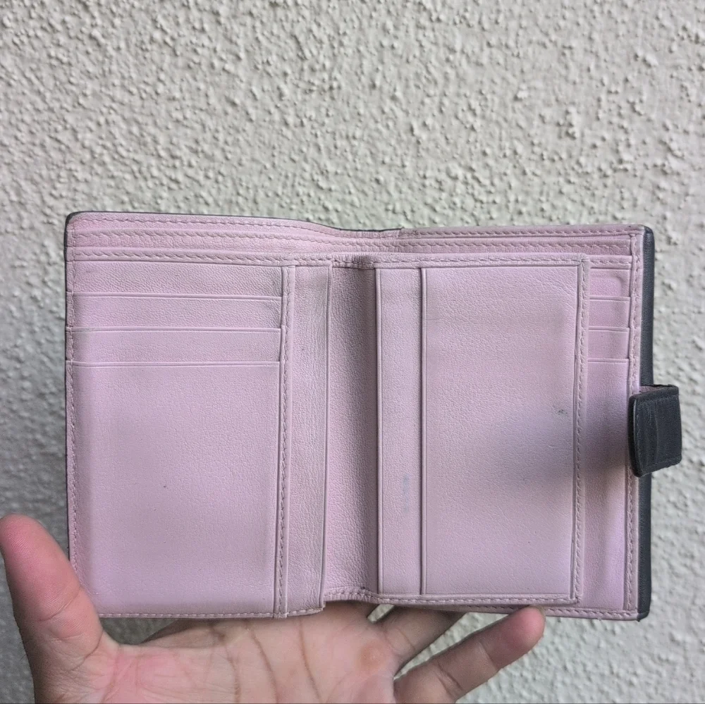 Dior Black and Pink Women's Wallet